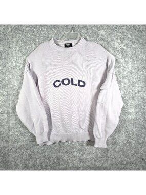 Cold Culture Men's Sweater Crewneck Long Sleeve Pullover Sweater Gray Size S